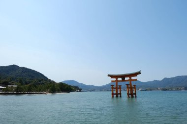 Japonya, Hiroşima 'da Itsukushima manzarası. Halk arasında Miyajima olarak bilinir..
