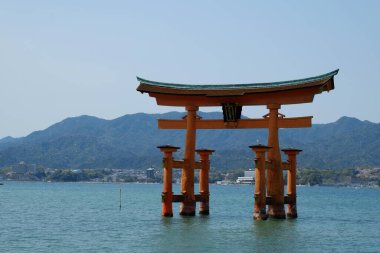 Japonya, Hiroşima 'da Itsukushima manzarası. Halk arasında Miyajima olarak bilinir..
