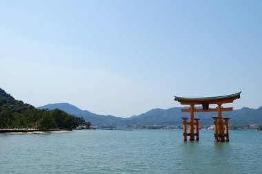 Japonya, Hiroşima 'da Itsukushima manzarası. Halk arasında Miyajima olarak bilinir..