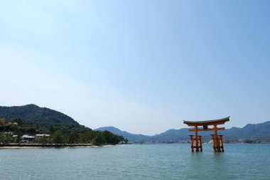Japonya, Hiroşima 'da Itsukushima manzarası. Halk arasında Miyajima olarak bilinir..