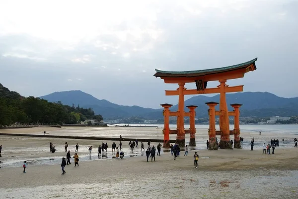 Itsukushima Paisagem Hiroshima Japão Popularmente Conhecido Como Miyajima — Fotografia de Stock