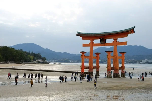 Itsukushima Paisagem Hiroshima Japão Popularmente Conhecido Como Miyajima — Fotografia de Stock