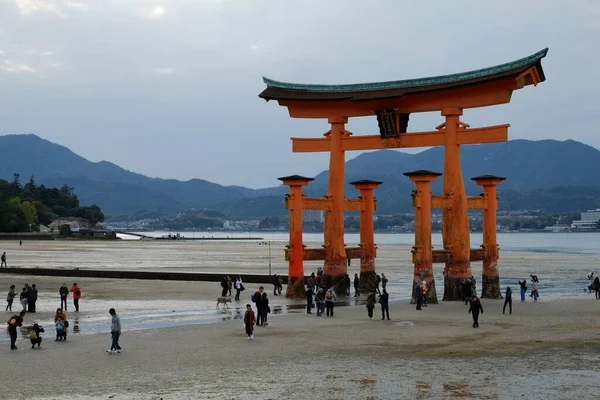 Itsukushima Paisagem Hiroshima Japão Popularmente Conhecido Como Miyajima — Fotografia de Stock