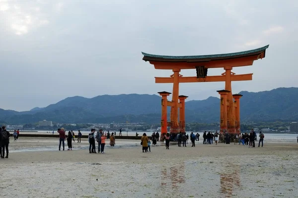 Itsukushima Paysage Hiroshima Japon Est Populairement Connu Sous Nom Miyajima — Photo