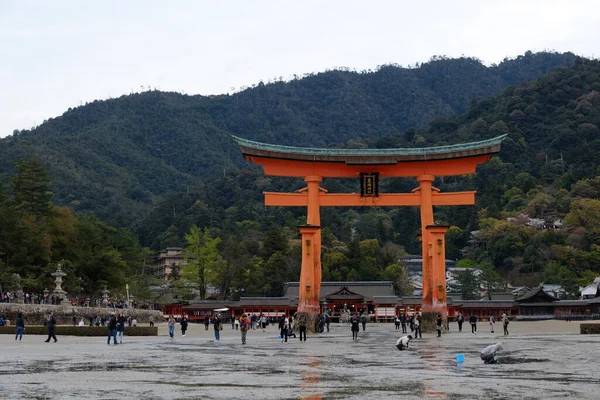 Τοπίο Itsukushima Στη Χιροσίμα Της Ιαπωνίας — Φωτογραφία Αρχείου