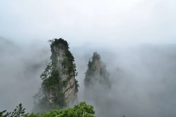 Wulingyuan Doğal Tarihi Site Dağlar Zhangjiajie Orman Hunan Eyaleti Çin — Stok fotoğraf