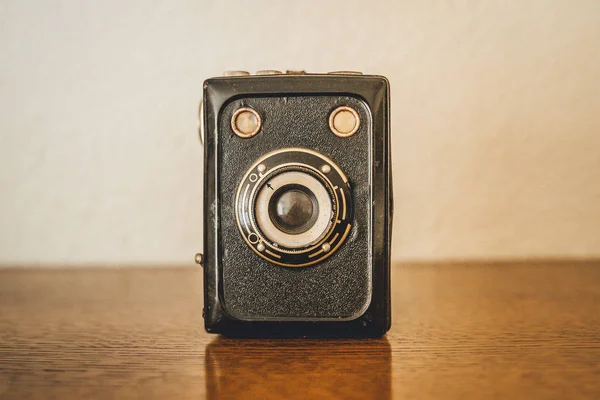 An old box camera from the late 40s, early 50s