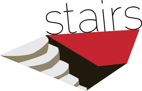   Üst kattaki merdiven dijital logo ikonu