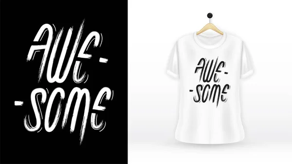 Awesome Typography Shirt Design — Stock Vector