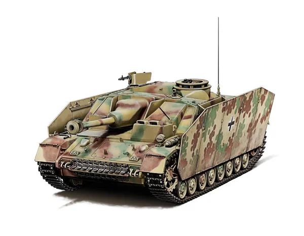 Német Jagdpanther Önjáró Fegyvert Illusztrációja — Stock Fotó