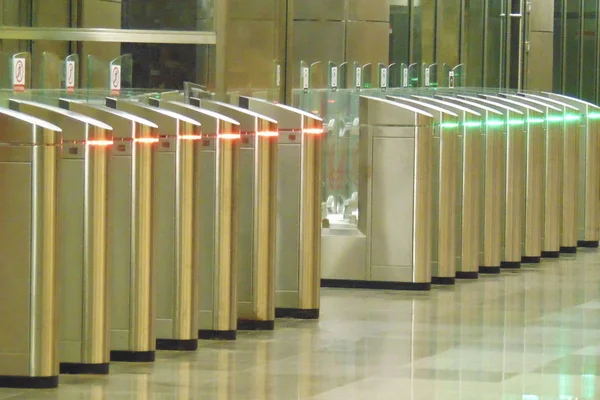 Tren Llegado Una Estación Alta Tecnología — Foto de Stock