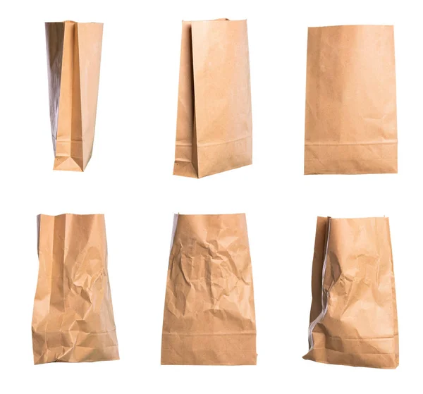 Set Bags Isolated White Background — Stock Photo, Image