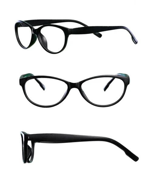 Set Glasses Isolated White Background — Stock Photo, Image