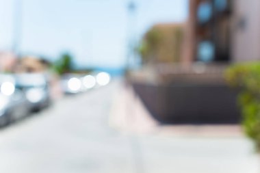 Odaklanmamış açık şehir arka plan