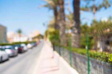 Odaklanmamış açık şehir arka plan