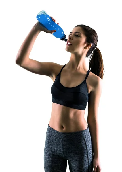 Young Sport Girl Bottle — Stock Photo, Image