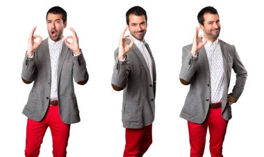 Yakışıklı adam Ok işareti yapım seti