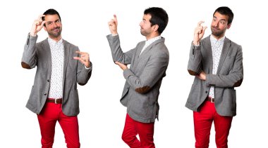 Yakışıklı adam küçük işareti yapım seti