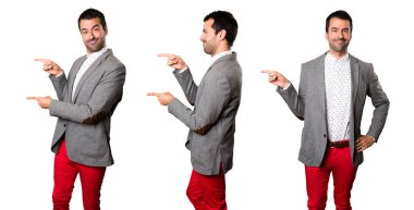 Yakışıklı adam için lateral işaret kümesi