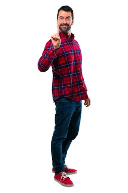 Yakışıklı adam numaralı işaret sayma