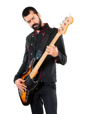 gitar ile yakışıklı adam