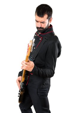gitar ile yakışıklı adam