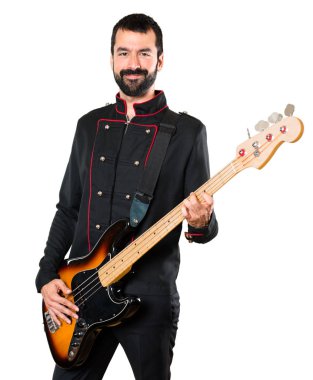 gitar ile yakışıklı adam