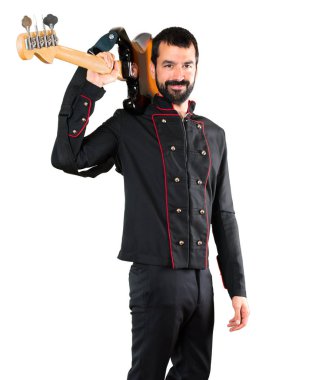 gitar ile yakışıklı adam