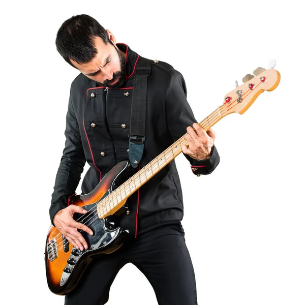 Handsome Man Guitar — Stock Photo, Image