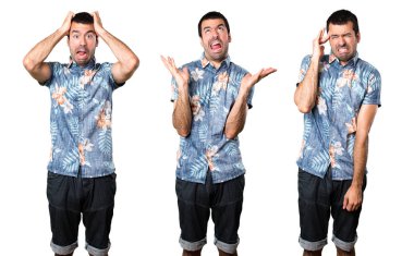 Sinirli yakışıklı çiçek forması ile kümesi