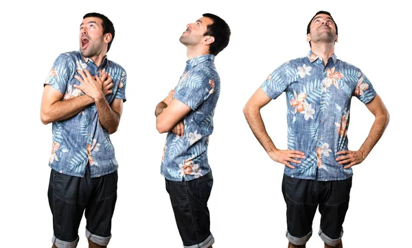 Yakışıklı adam ararken çiçek forması ile kümesi