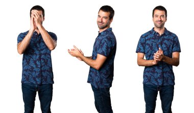 Esmer adam alkış kümesi