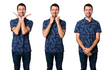 Mutlu esmer adam kümesi