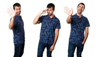 Esmer adam selamlayan kümesi