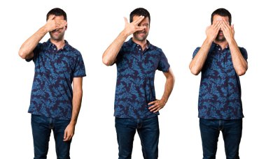 Esmer adam gözlerini kapsayan kümesi