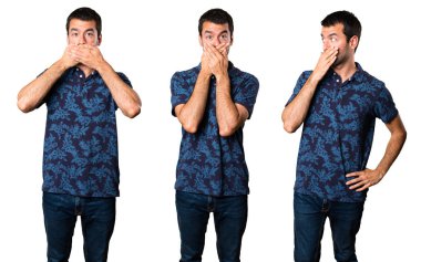 Esmer adam ağzını kapsayan kümesi