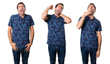 Esmer adam esniyor kümesi