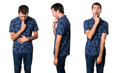 Esmer adam kusma jest yapma kümesi