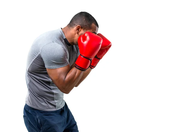 Retrato De Un Boxeador Hombre Fuerte Posando En Guantes De Boxeo. Luchador  Profesional Listo Para El Combate De Boxeo. Deportista Foto de archivo -  Imagen de salud, hermoso: 237969650