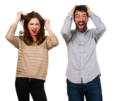 Çift birlikte poz insan