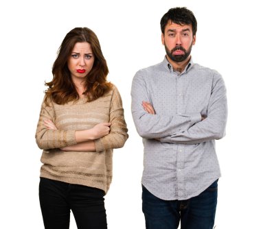 Çift birlikte poz insan