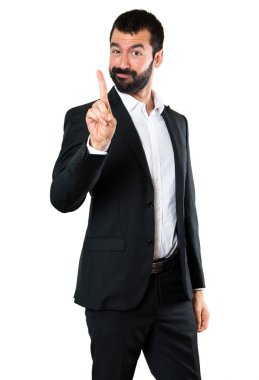 Yakışıklı işadamı bir sayma