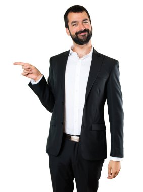 Yakışıklı işadamı için lateral işaret