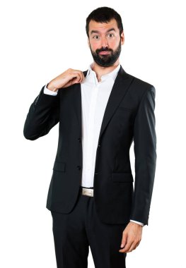 Yakışıklı işadamı kendisiyle gurur