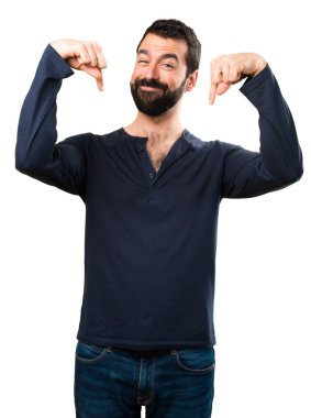 Sakal aşağıyı ile yakışıklı adam