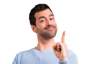 Yakışıklı adam numaralı işaret sayma