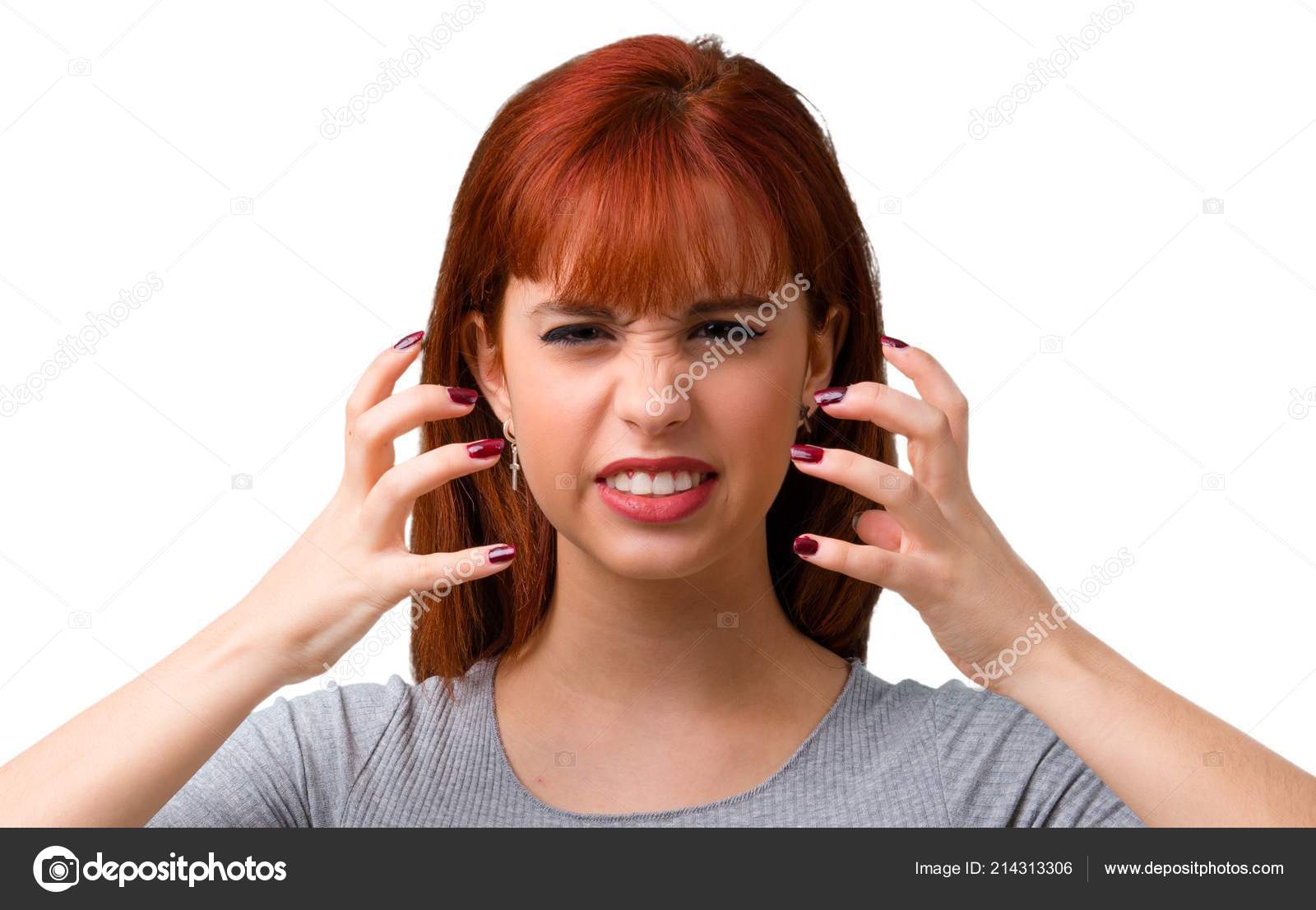 Angry redhead girl consider Exact Angry redhead girl very pity
