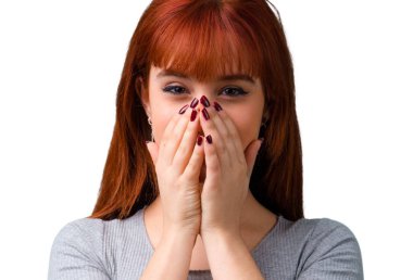 Gülen genç Kızıl saçlı kız