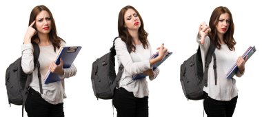 Yorgun ve üzgün öğrenci