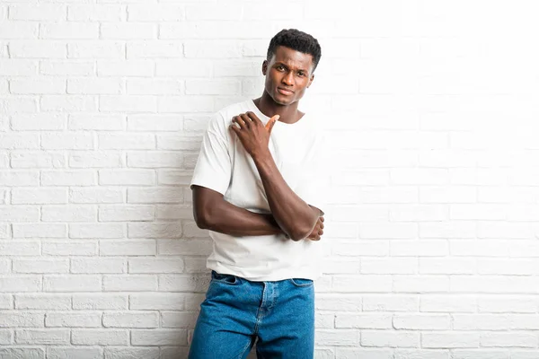 Handsome Dark Skinned Man Posing — Stock Photo, Image